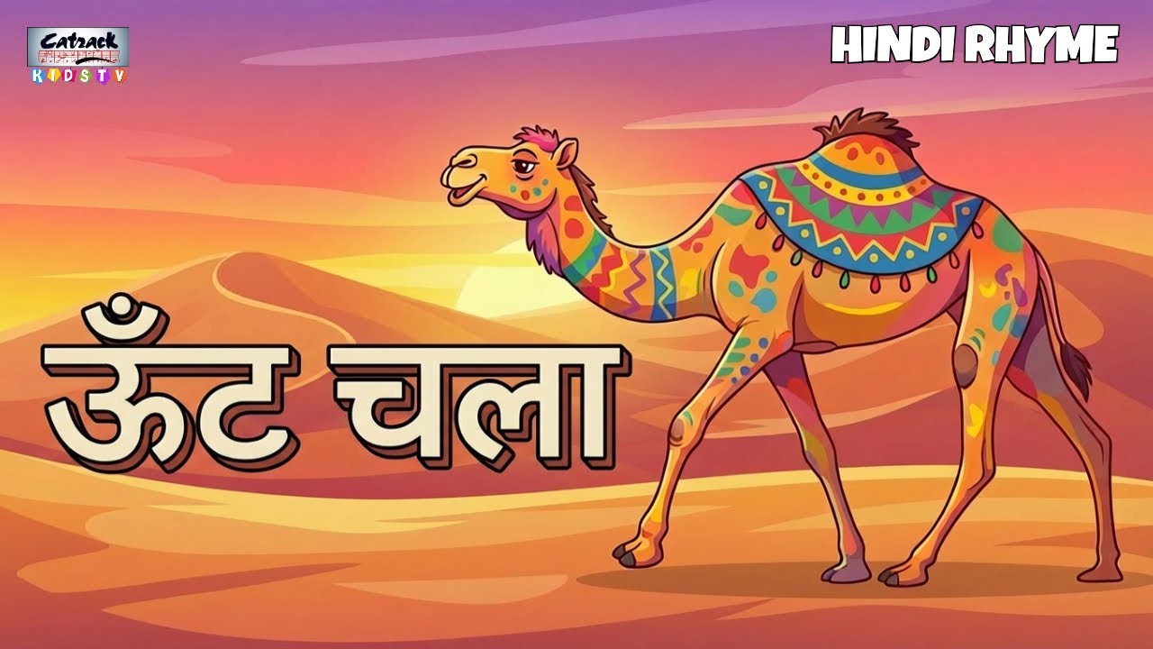 ऊँट चला | Oont Chala | Kids Hindi Rhymes | Class 2 Hindi - Chapter 1 | CBSE #catrackkidstv