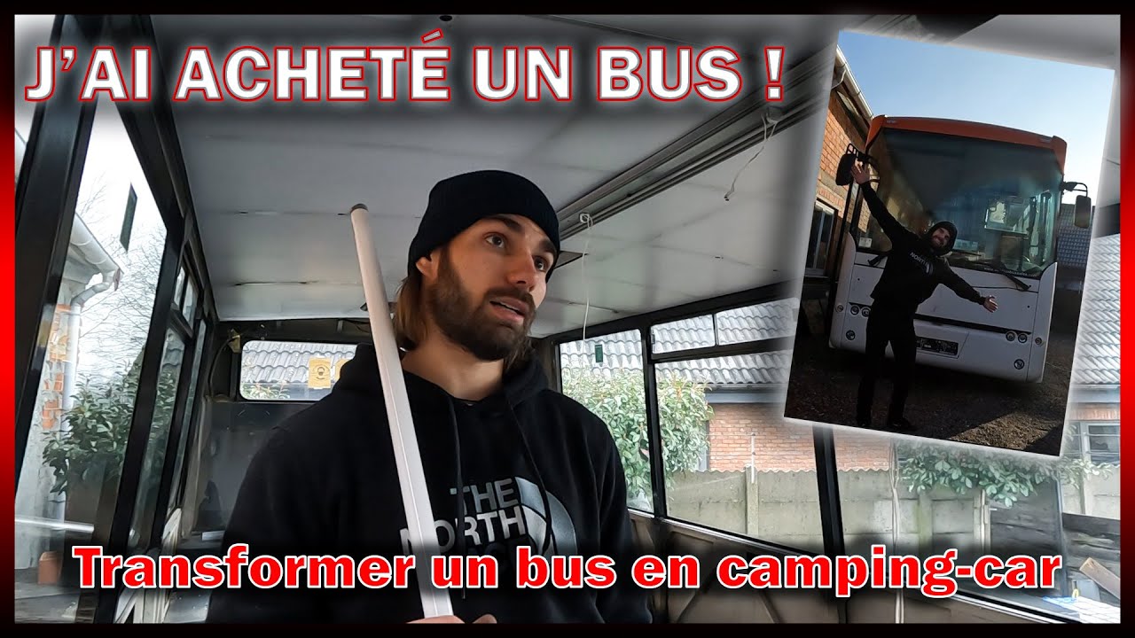 Je vous présente mon bus à aménager + début du démontage 🚌