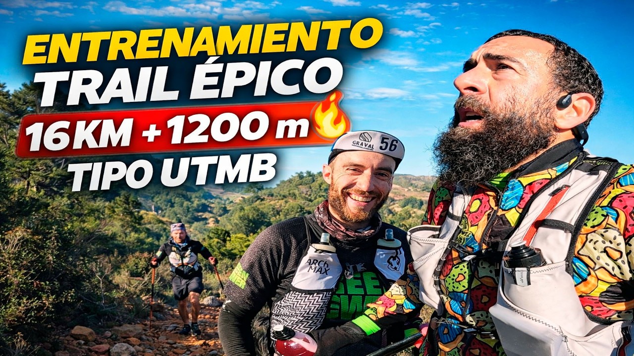 Entrenamiento Trail ÉPICO 🏔️ 16KM +1200m Desnivel - Ruta Técnica Tipo UTMB 🔥Activación Media Maratón