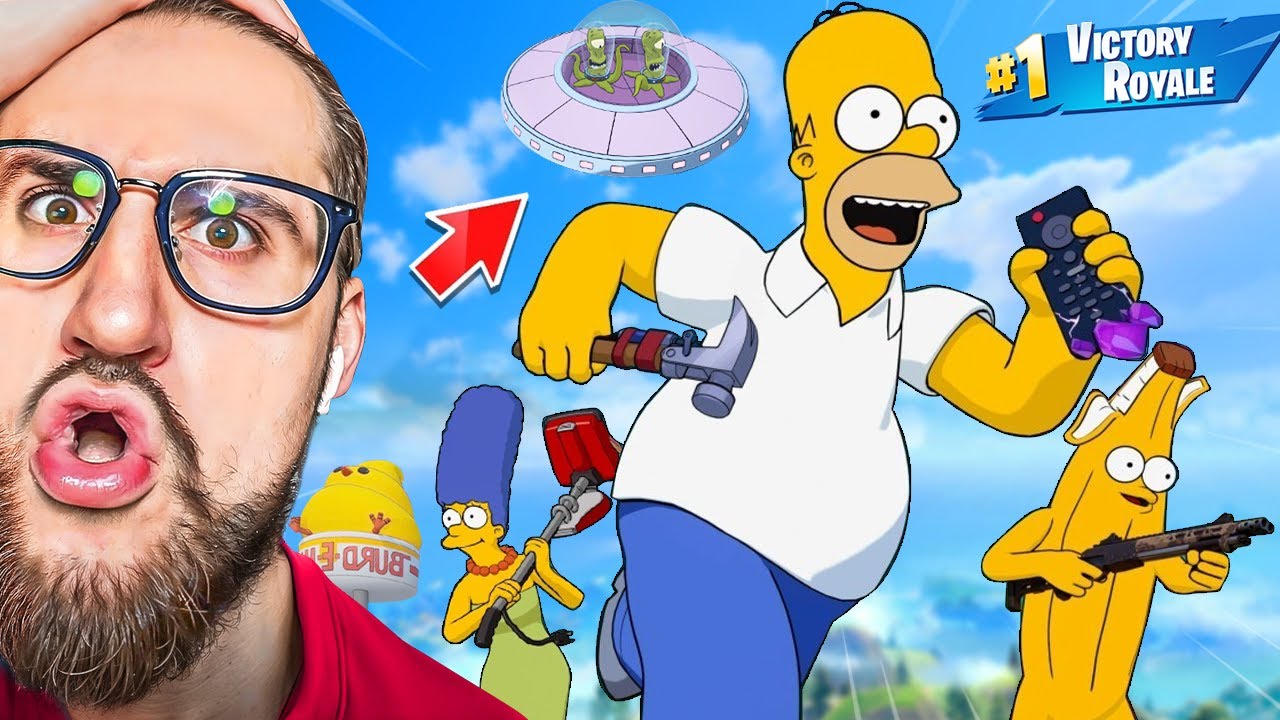 СИМПСОНЫ В ФОРТНАЙТ! ВСЯ КАРТА - ЭТО СПРИНГФИЛД! ТОП 1 В НОВОМ СЕЗОНЕ В FORTNITE
