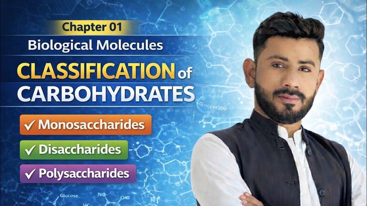 Classification of Carbohydrates | Chapter 01 Biological Molecules | Monosaccharides 