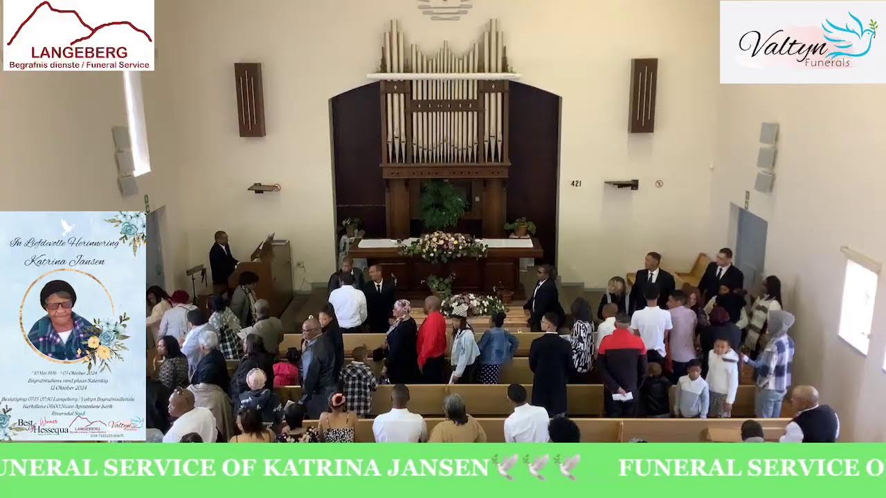Live streaming of Langebergfuneral Services