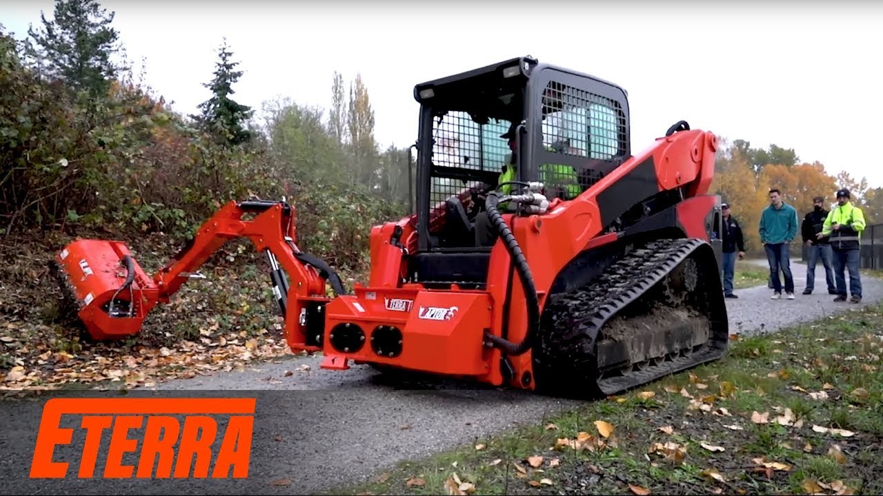 Eterra Boom Mower System for Skid Steers | City and Roadside Maintenance