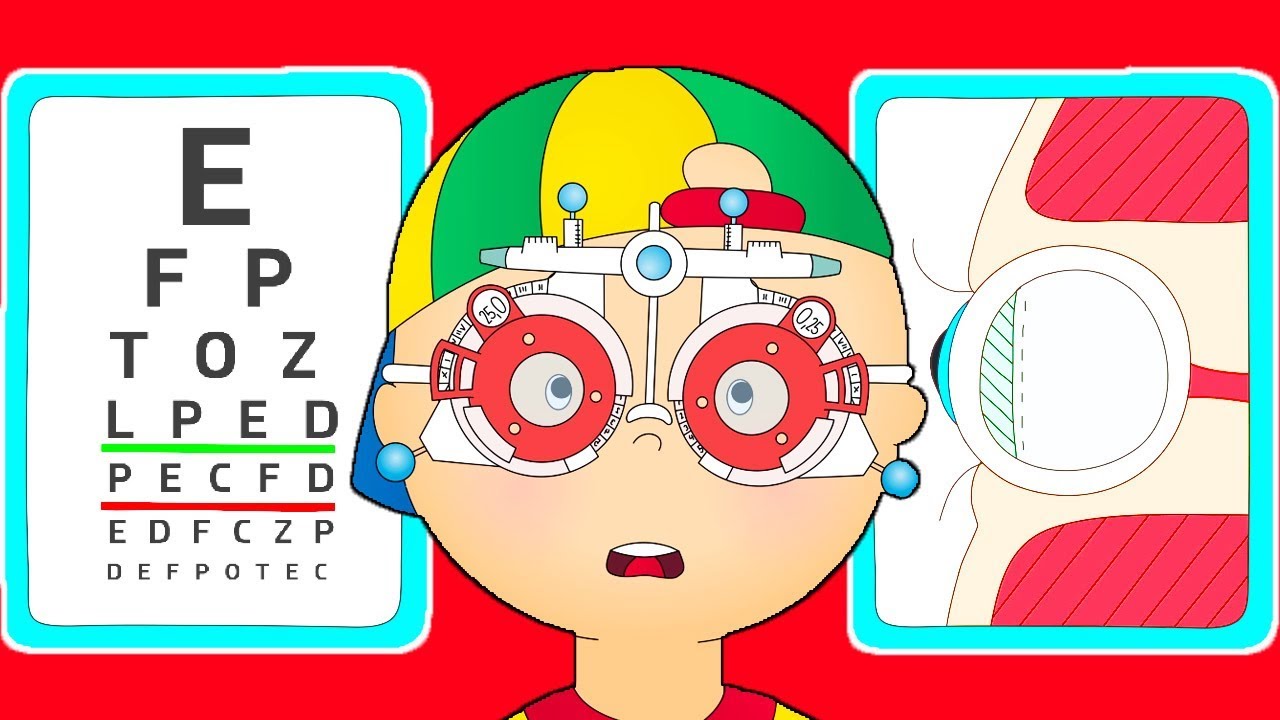 ★NEW★ 👀 Caillou gets an Eye Test 👀 Funny Animated Caillou | Cartoons for kids | Caillou