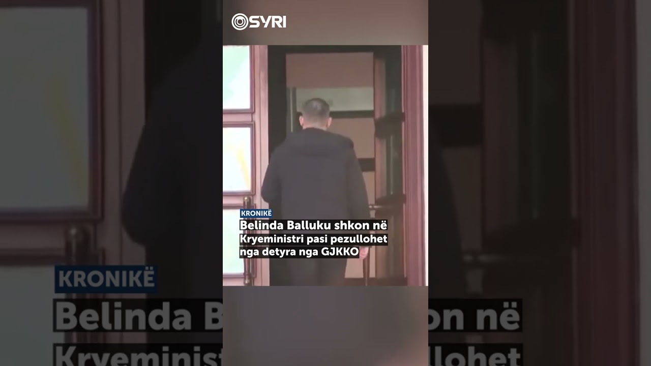 Belinda Balluku shkon në Kryeministri pasi pezullohet nga detyra nga GJKKO