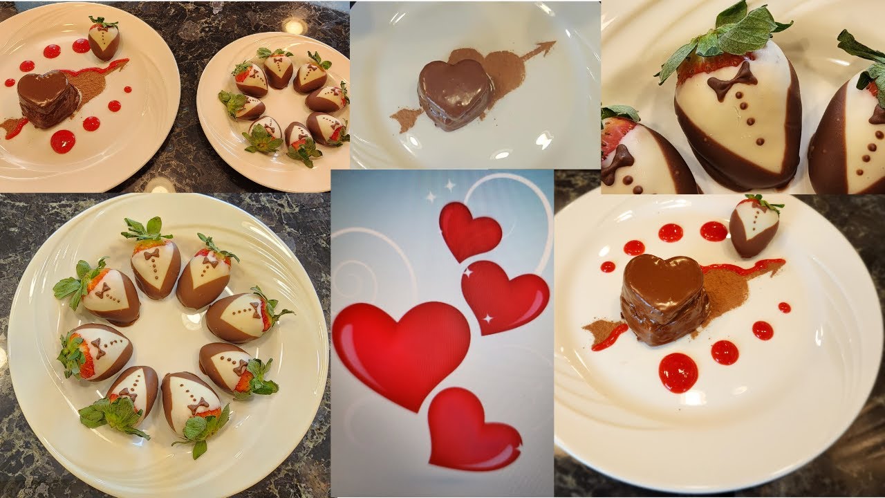 Valentine's Day Chocolate Covered Strawberries PLUS A Seriously Yummy Chocolate Mousse Heart Cake