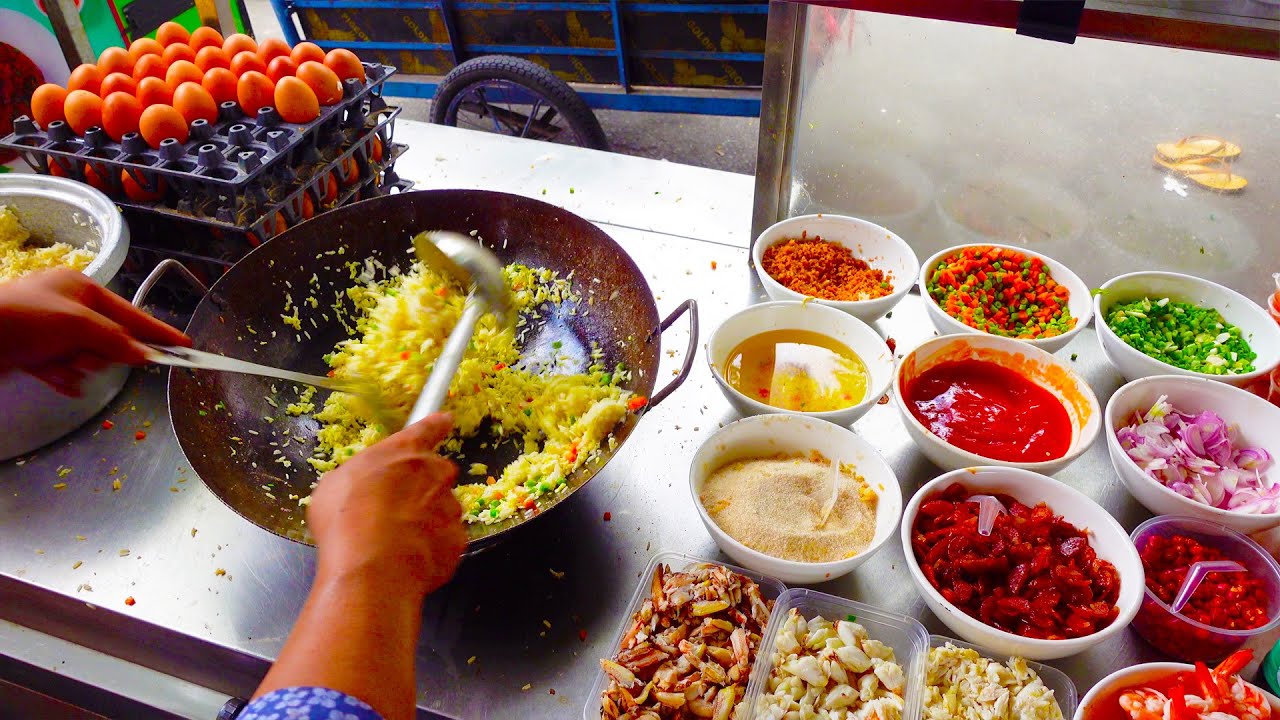 Bay Cha Lok Lak & Shrimp Egg Fried Rice | Cambodian Street Food