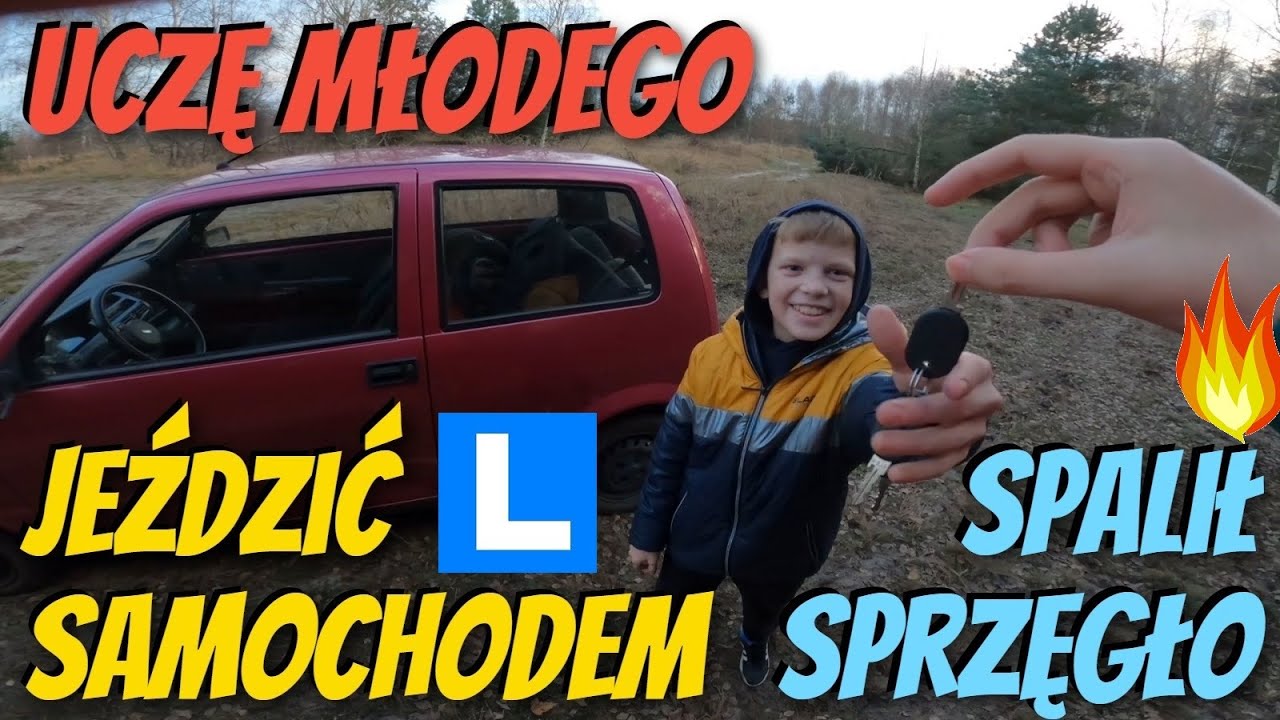 Młody już ZEPSUŁ - Spalił sprzęgło i już się ślizga - Nauka jazdy z Młodym - Coś się jeszcze urwało