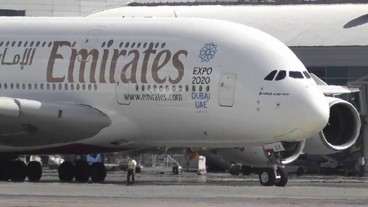 A380 Take-off from Prague LKPR