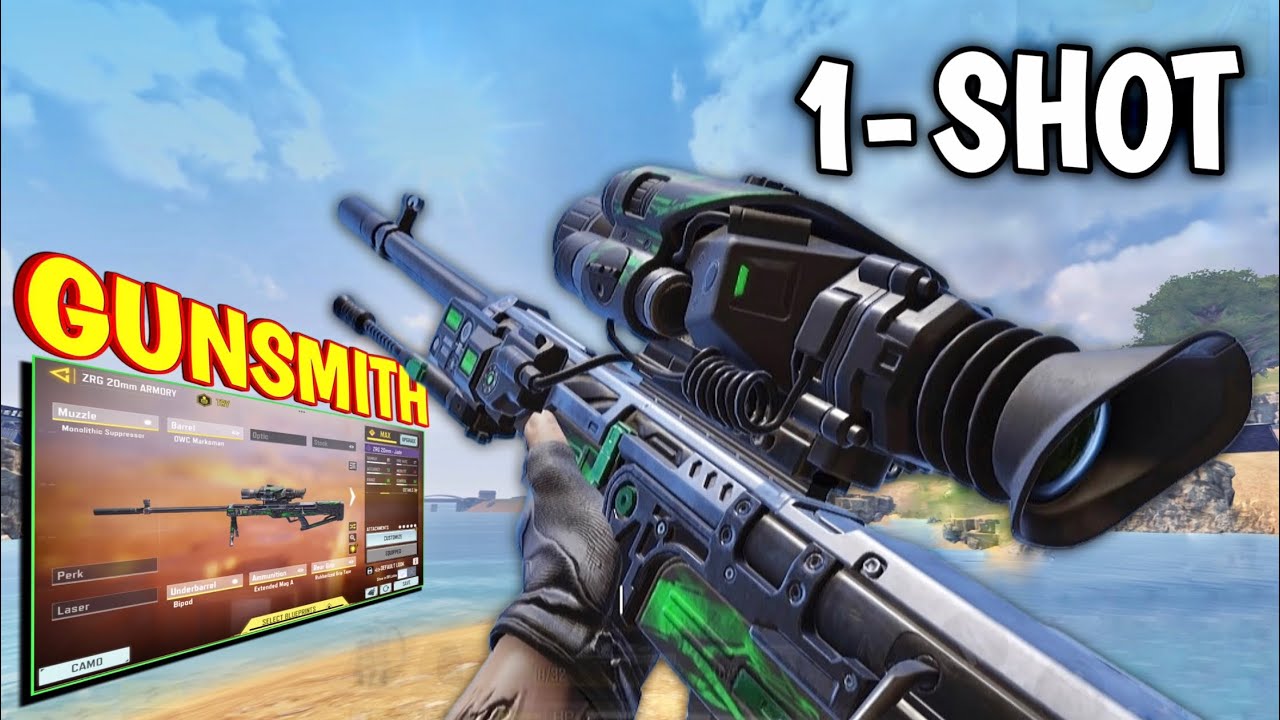 THE 1- SHOT ZRG 20mm GUNSMITH is INSANE!! | SOLO vs SQUAD | COD MOBILE