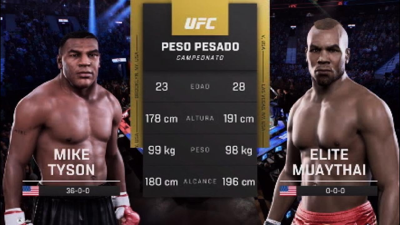 UFC 5 l Mike Tyson vs. Elite Muai Thai l EA SPORTS UFC 5 Iron Mike Tyson Standing Fight