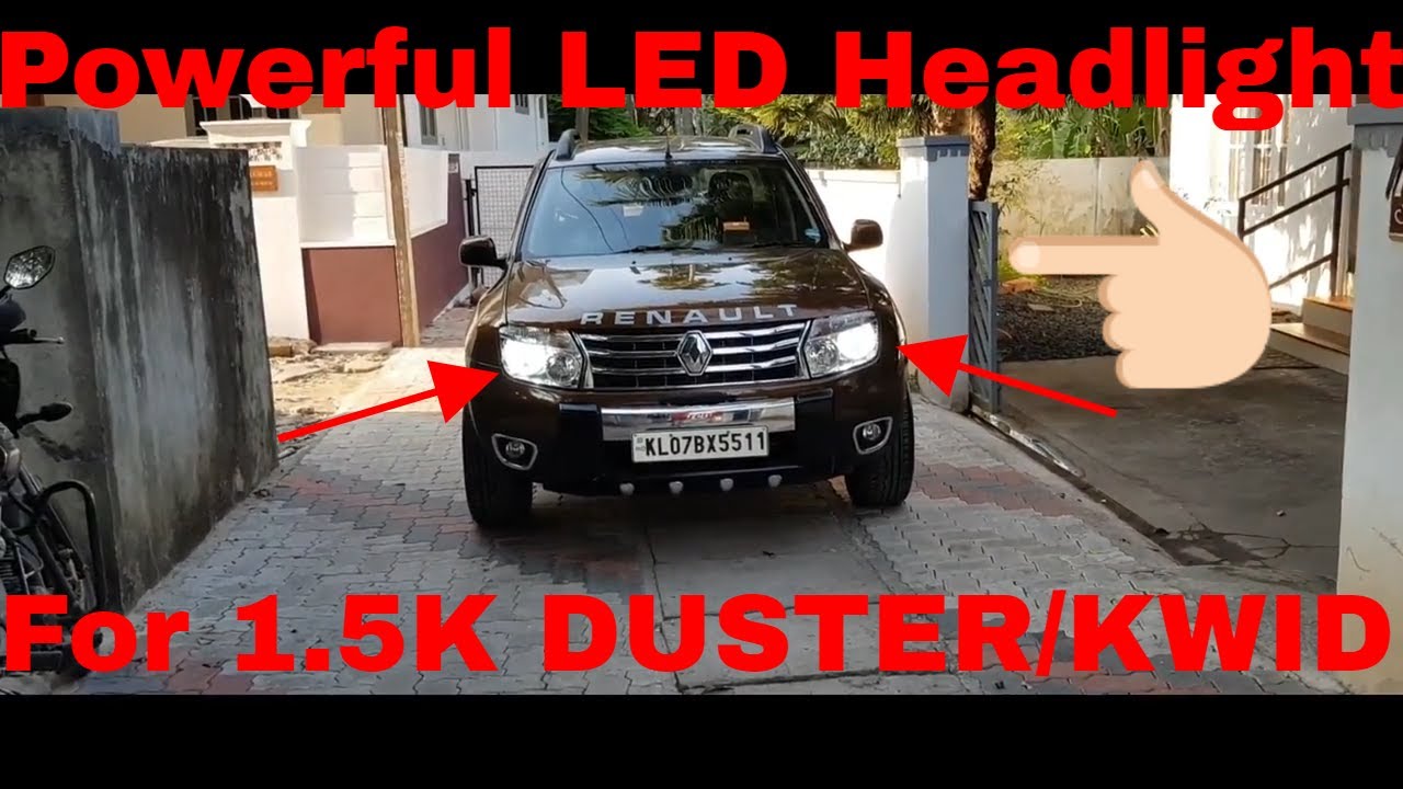 Super Powerful LED Headlights for KWID/Duster for 1.5k