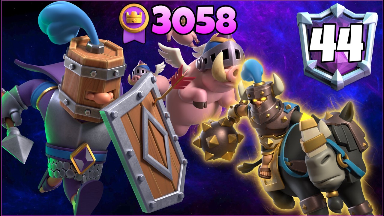 3058🥇 with Royal Recruits Hogs Deck.!