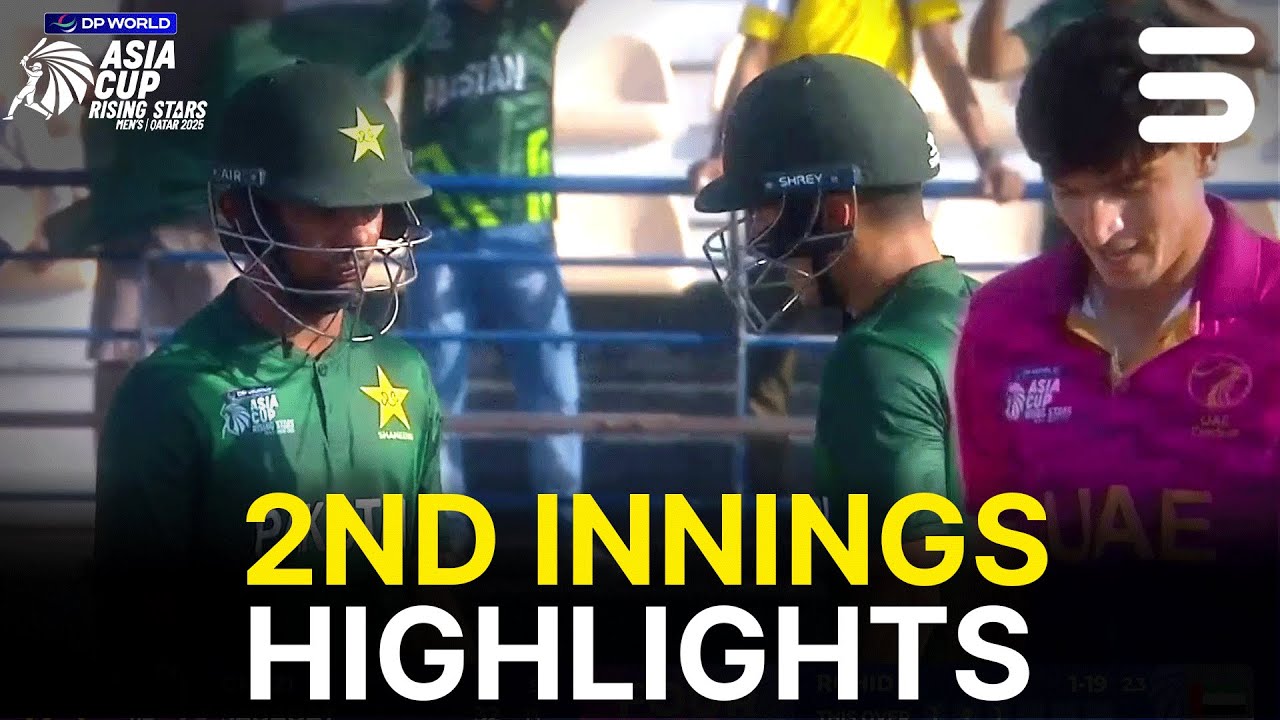 2nd Innings Highlights | Pakistan Shaheens vs UAE | Match 9 | Asia Cup Raising Stars 2025 | ZH1K