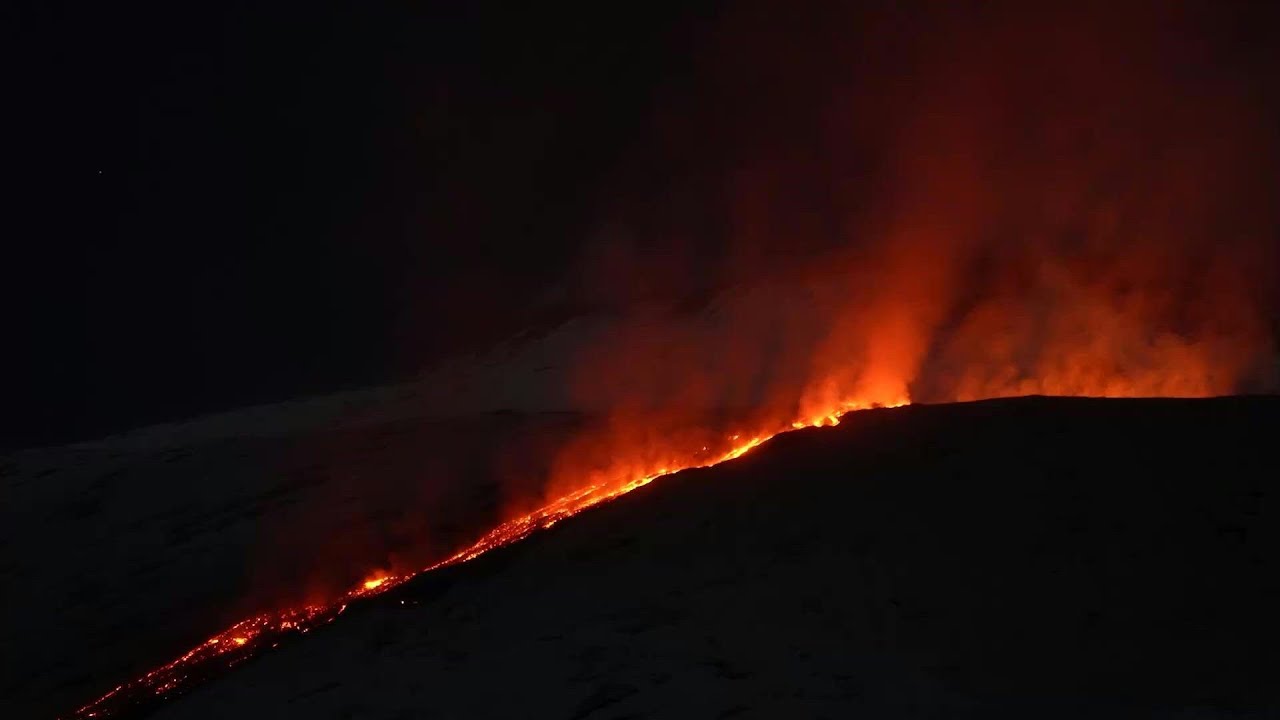 Lava flows from Italy's Mount Etna during night-time eruption | AFP