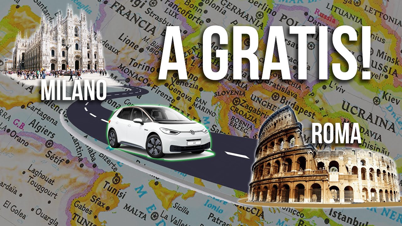 SFIDE ELETTRICHE ⚡: da Milano a Roma con la Volkswagen ID.3 ricaricando GRATIS