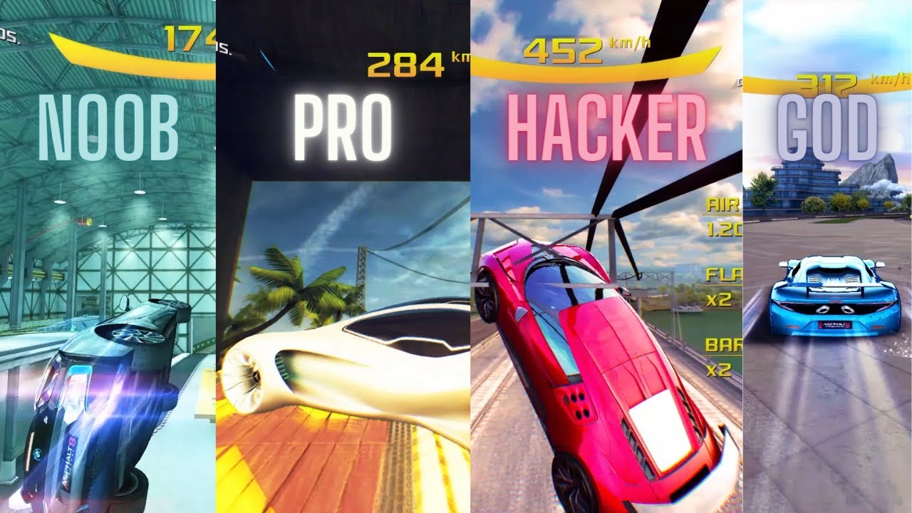 Asphalt 8 Нуб против Профессионала против Хакера против Бога
