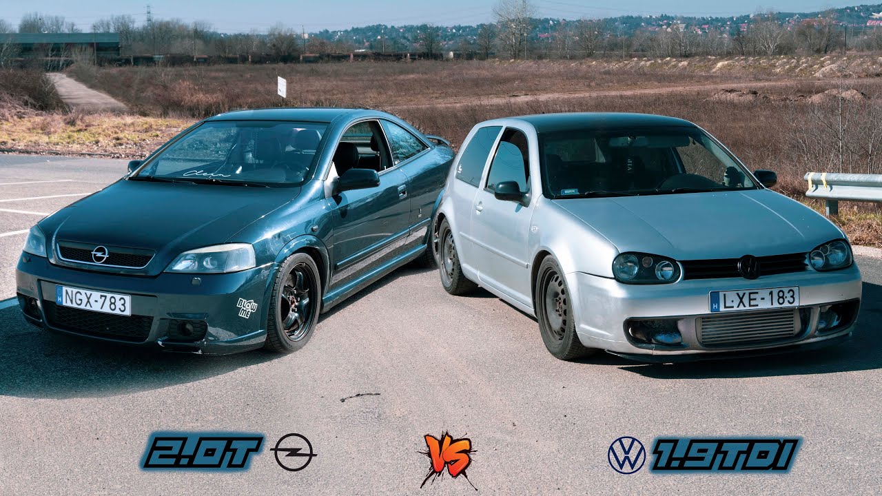 OPEL Astra BERTONE Coupe VS VW Golf IV 1.9 PDTDi 🚗 #csakazegykilenc 2.0 TURBO