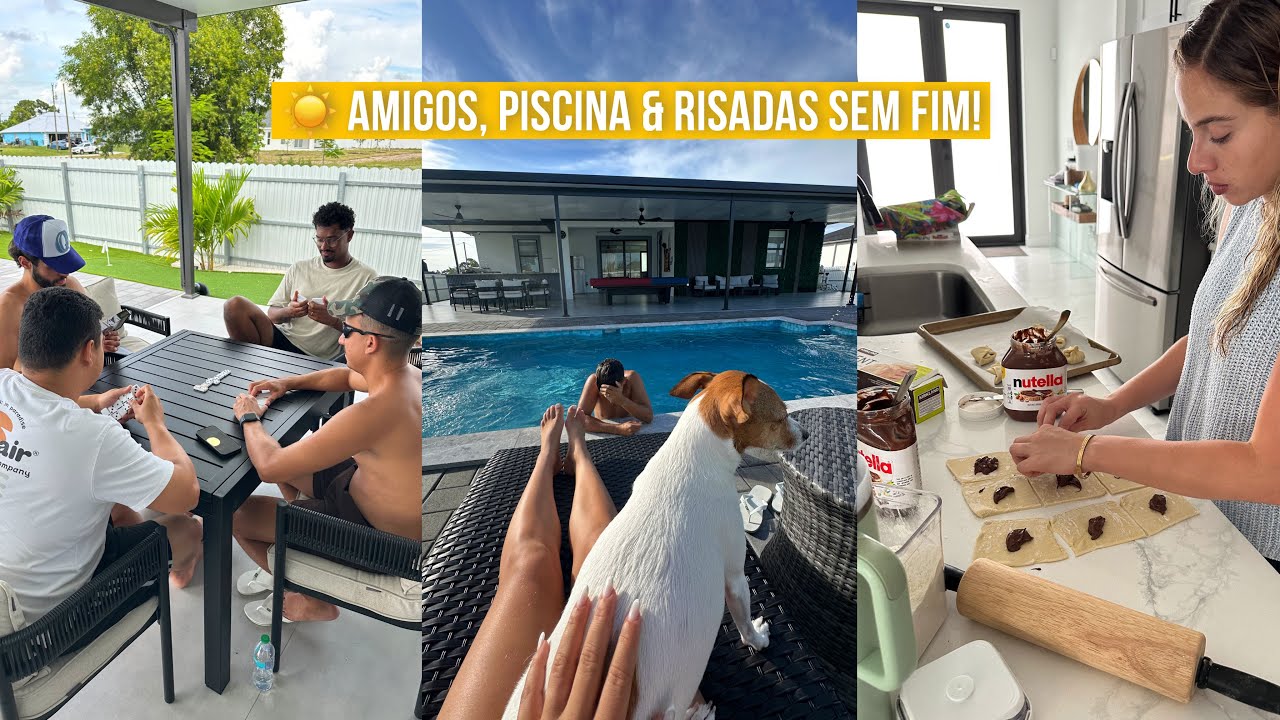 Fim de semana inesquecível com amigos + churrasco e muita risada! 6 anos de casados 💛