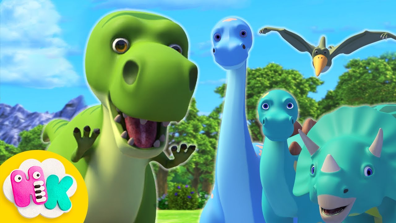Daar komen de dino’s aan 🦕 Dino liedjes 🦖 Dinosaurus Tekenfilm | HeyKids - Kinderliedjes Nederlands