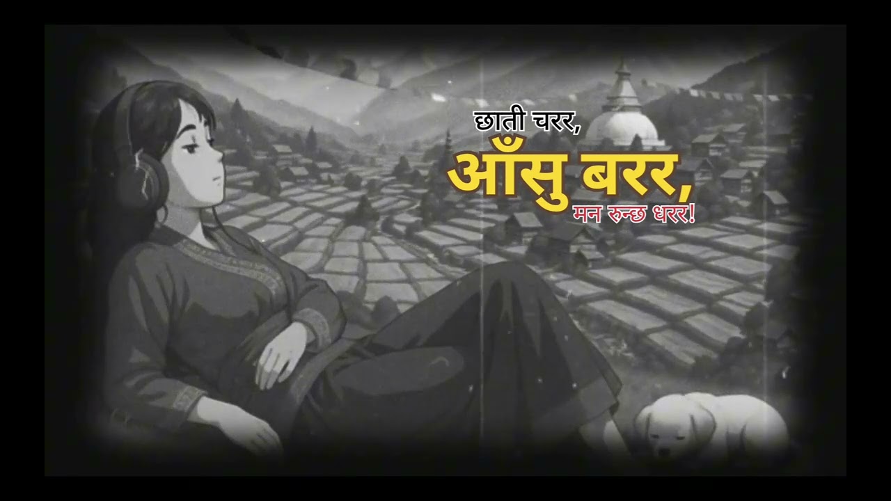 chhati charara,aasu barara,man runchha dharara.छाती चरर,आँसु बरर,मन रुन्छ धरर!New Flok Song.Tihar