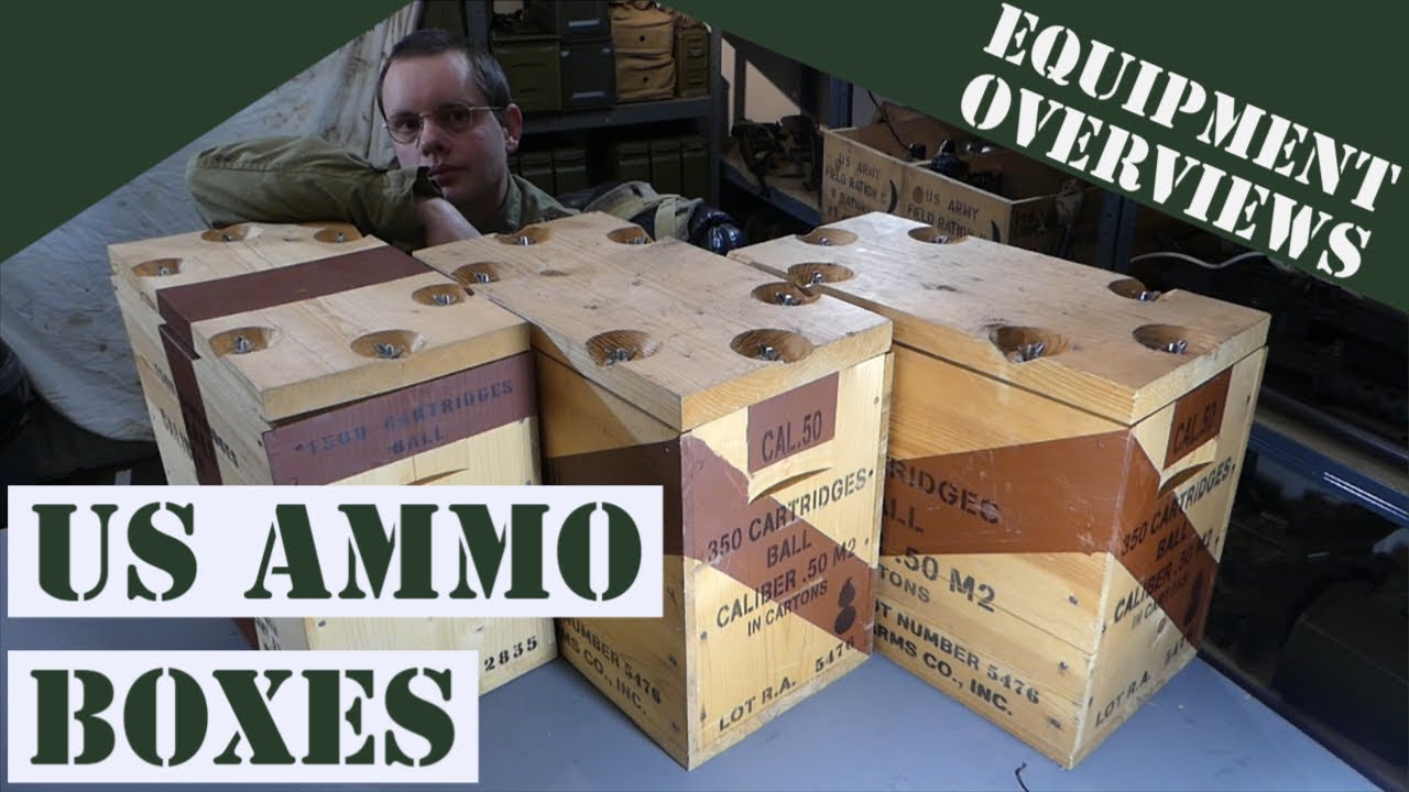 WW2 US wooden ammo boxes