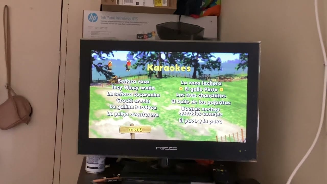 Las canciones de la granja menú (versión 2)