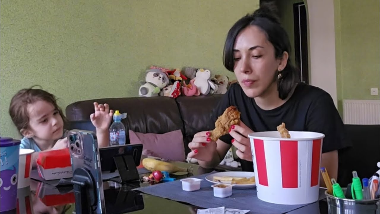 თმა გავისწოროთ / ცოტა მივალაგოთ / KFC 🍗 შევუკვეთოთ