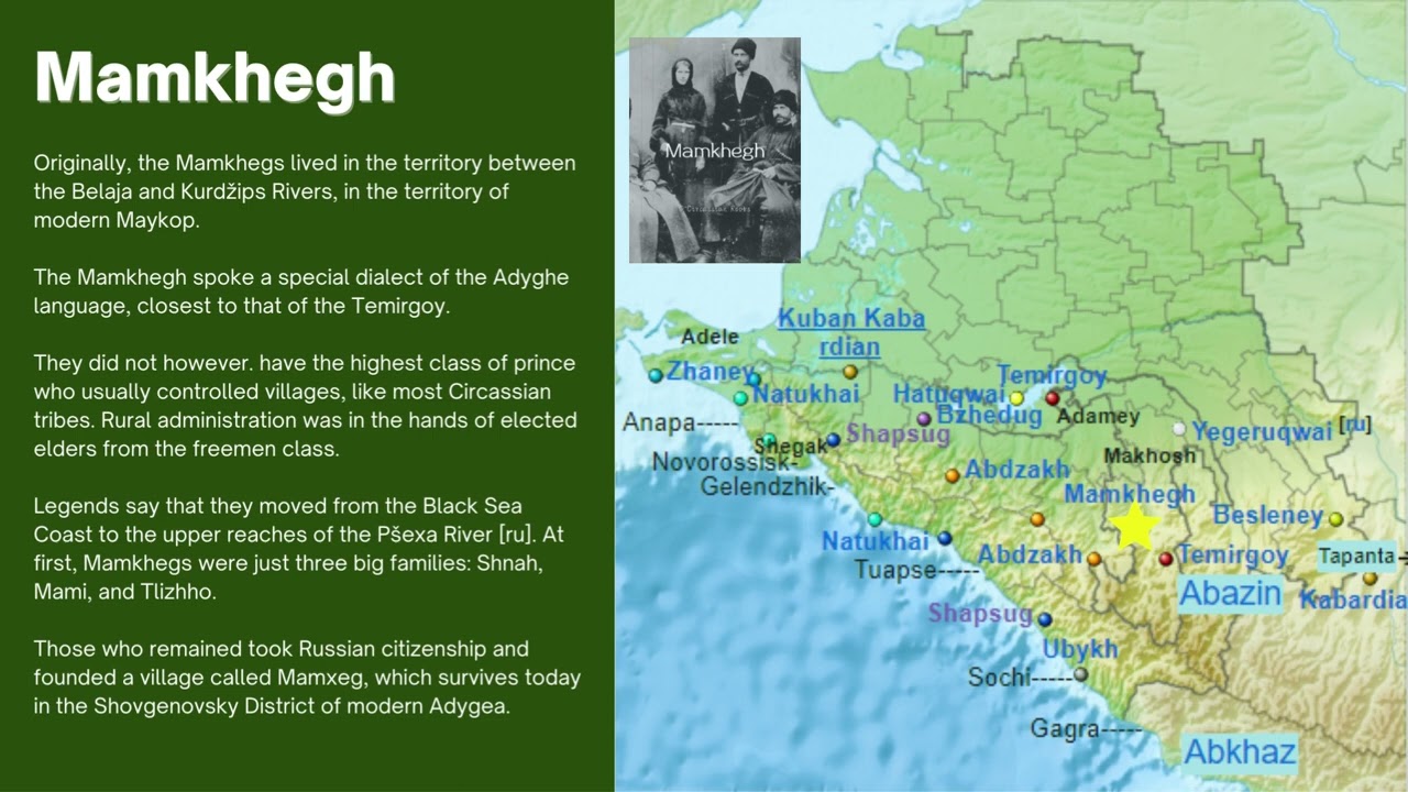 The 12 Circassian Tribes
