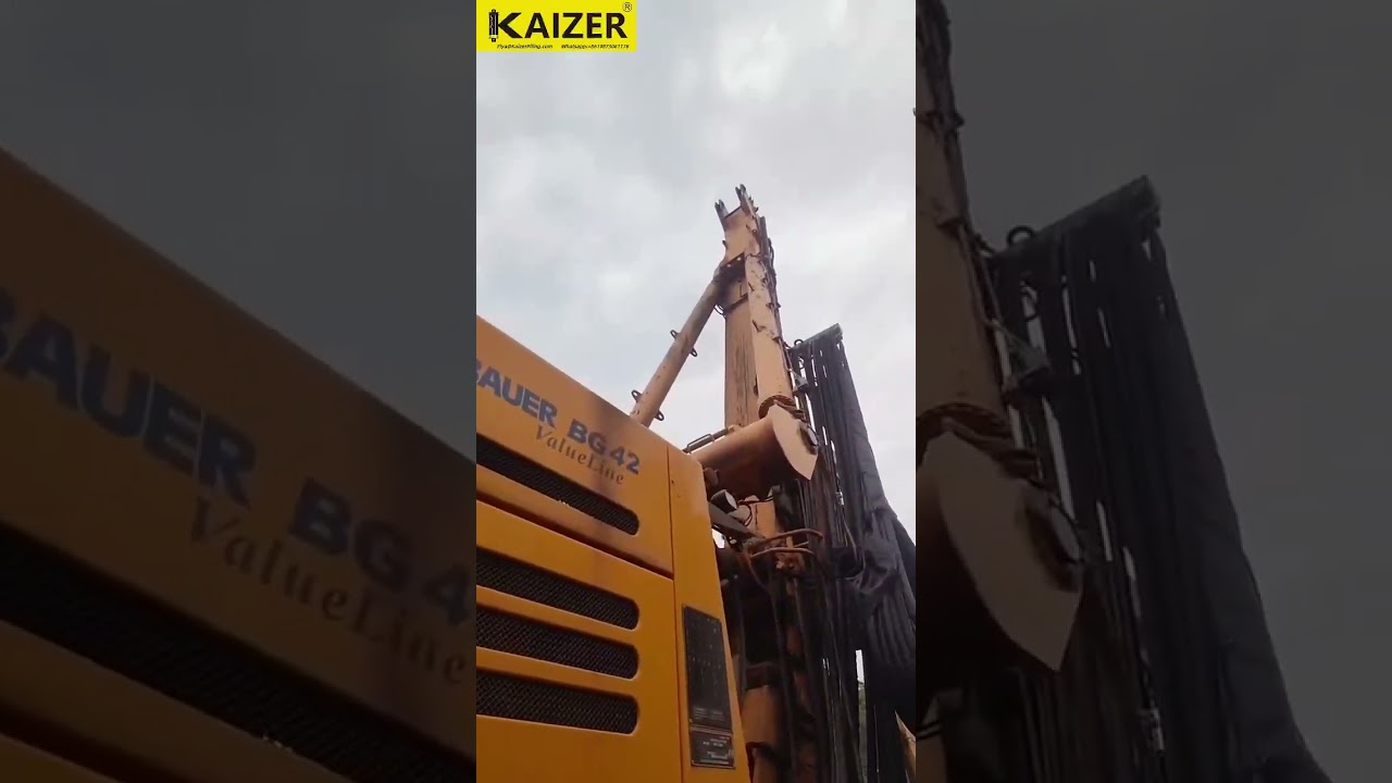 Used bauer BG42 Rotary drilling rig for Sale ! only 3500hours,manufacture 2021,with kelly bar