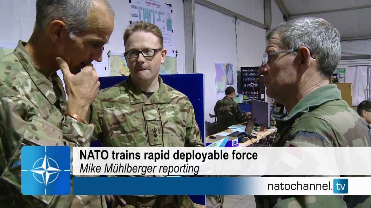 NATO trains rapid deployable force