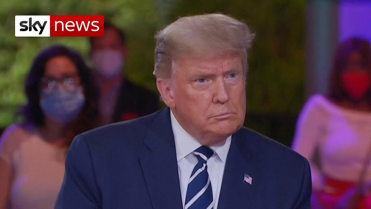 US Election 2020: Donald Trump's town hall - the highlights