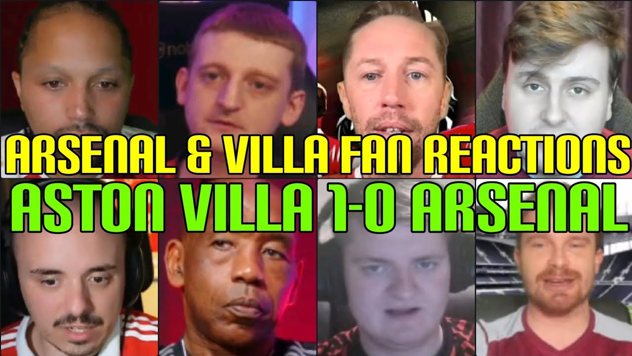 ARSENAL & VILLA FANS REACTION TO ASTON VILLA 1-0 ARSENAL | FANS CHANNEL