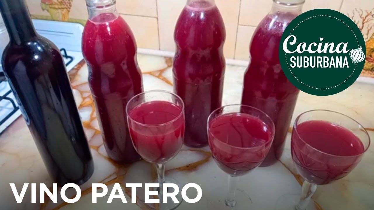 Como Hacer VINO TINTO CASERO DULCE FACIL Y RAPIDO. Con las 🍇 del patio de casa  # 039