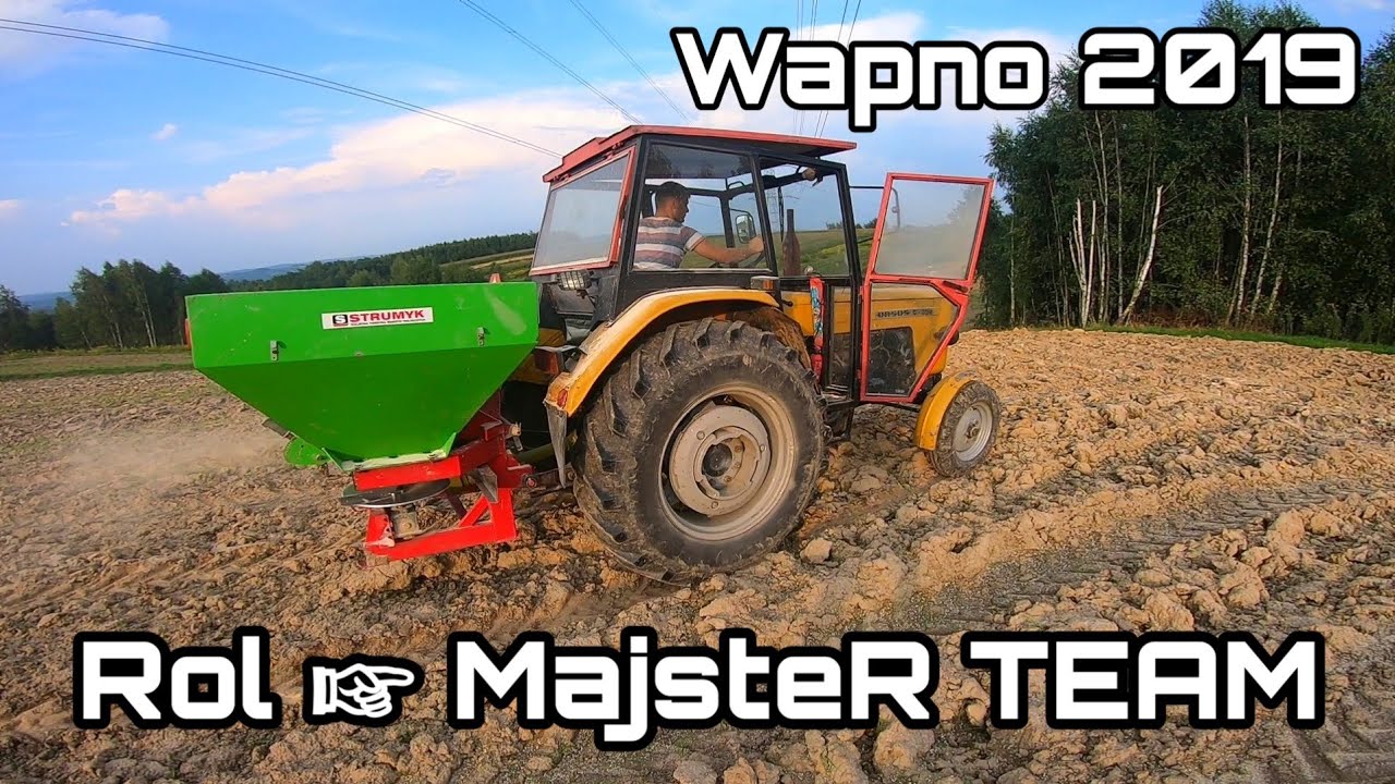 ✯Prace pożniwne wapno  2019✔3x URSUS ㋡ STRUMYK 800l ✔ ZETOR 16145 ✔ Przebite koło ㋡ MAŁOPOLSKA✯