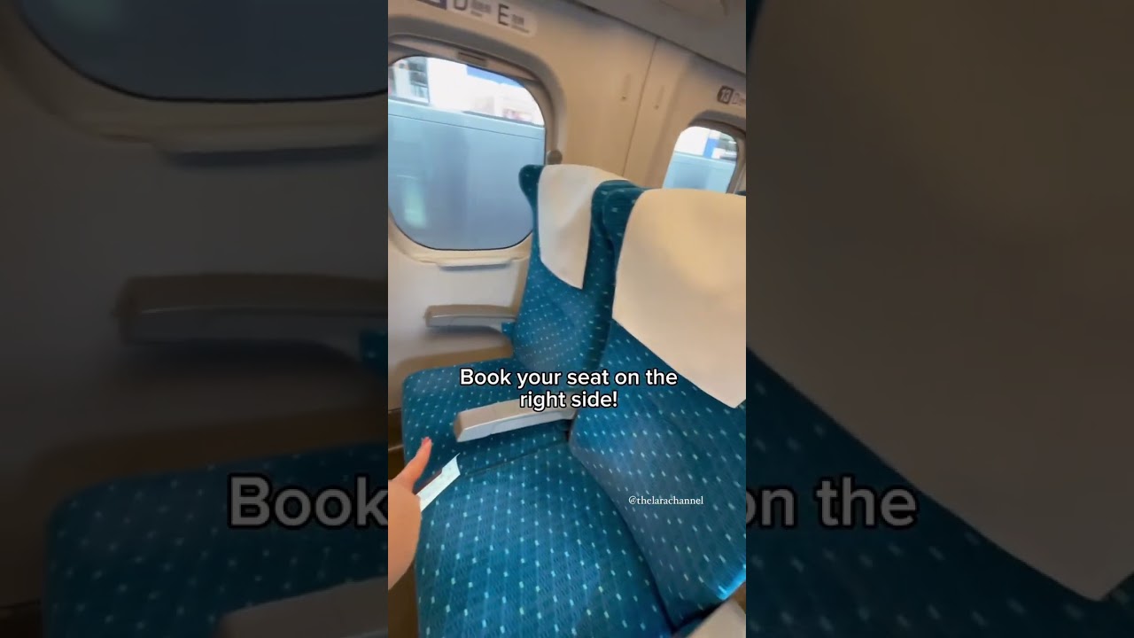 Want to see the best view of Mt. Fuji on the Shinkansen?⛰️🚆