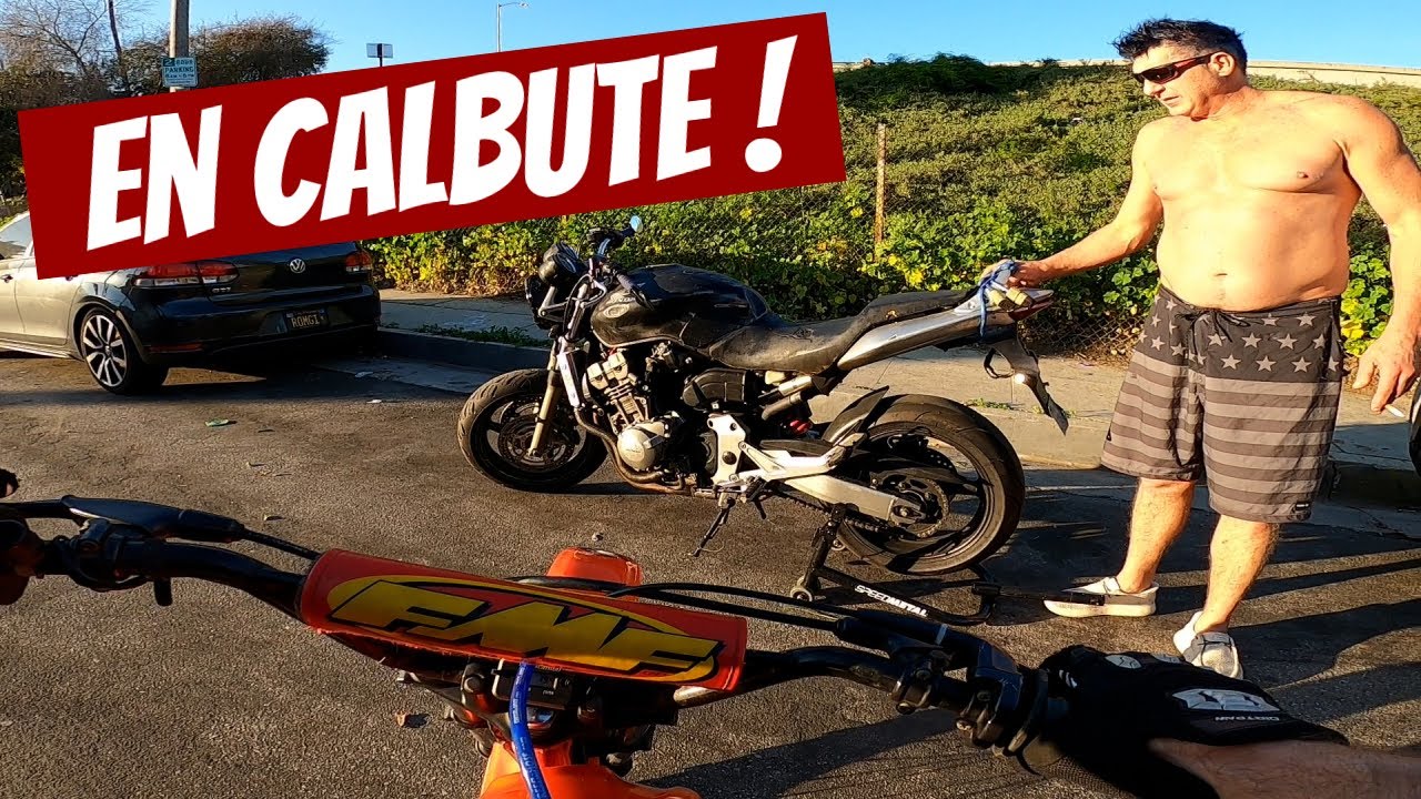 IL roule à poil sur son Honda CBR