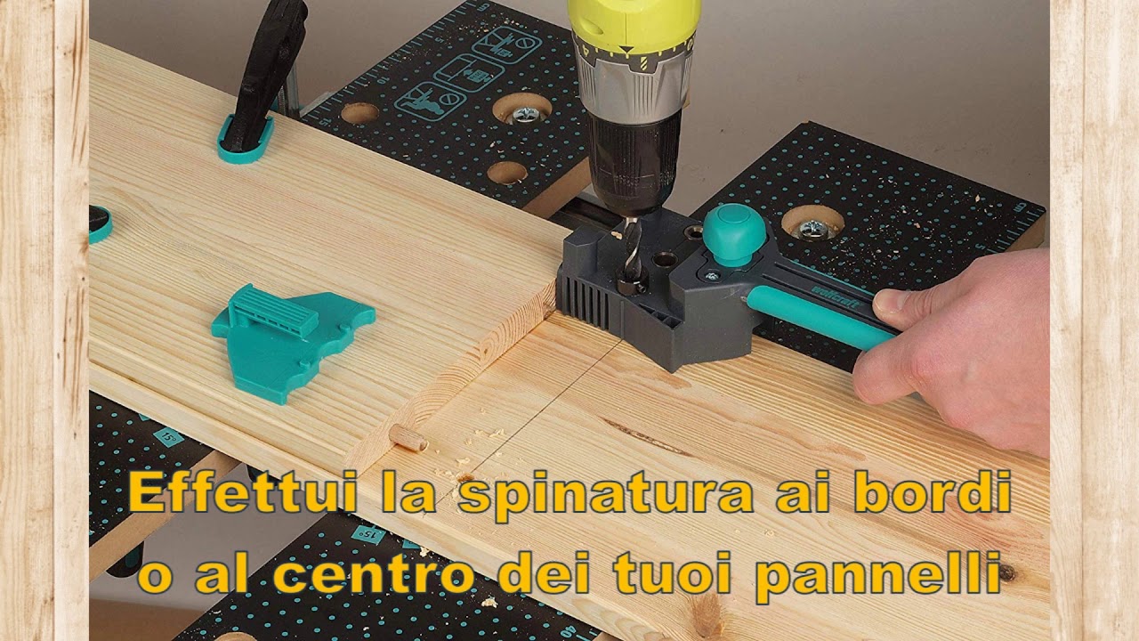 Wolfcraft 4640000 Guida universale per spinatura legno
