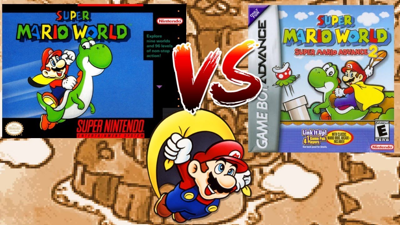 GBA VS SNES | Super Mario World (VS).ões