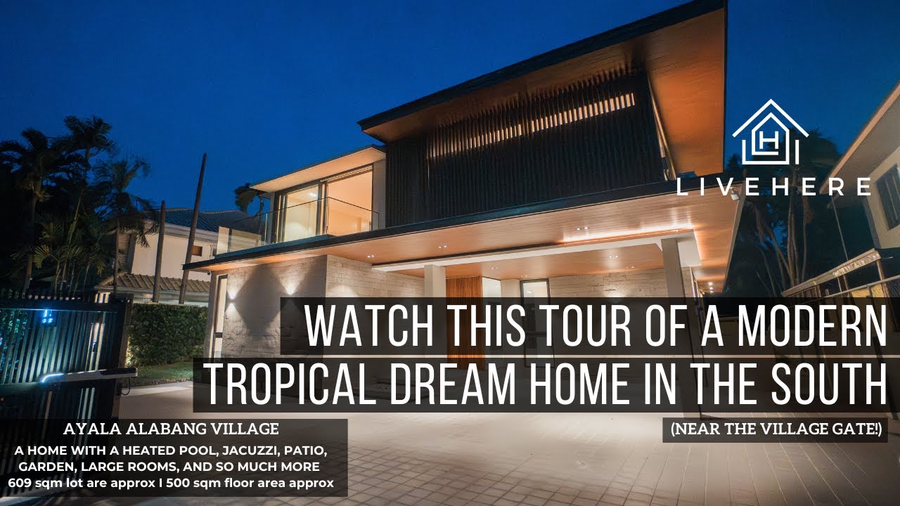Modern Tropical Design Home in Ayala Alabang Village for Sale