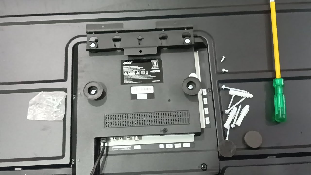 43 inch how to fit tv stand on wall(एसर टीवी दिवाल पर कैसे लगायें#instagram#youtubeshorts#tiktok 