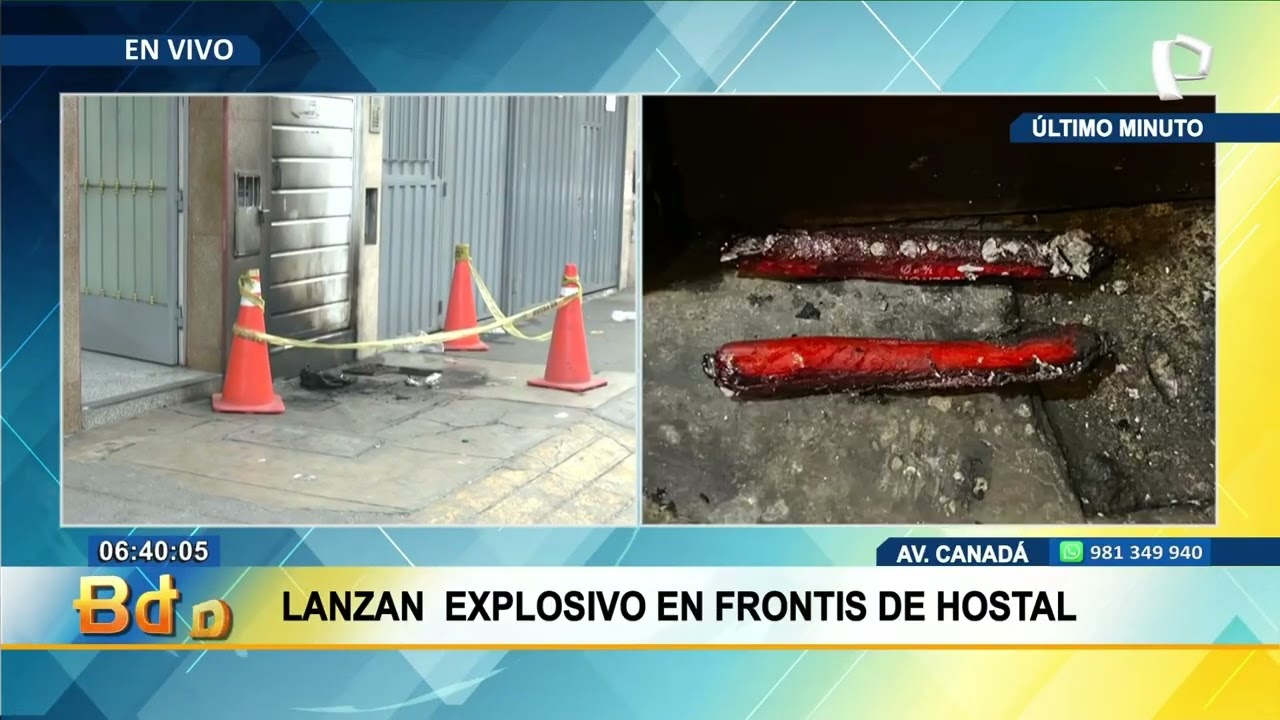San Borja: detonan explosivos en frontis de vivienda multifamiliar en avenida Canadá
