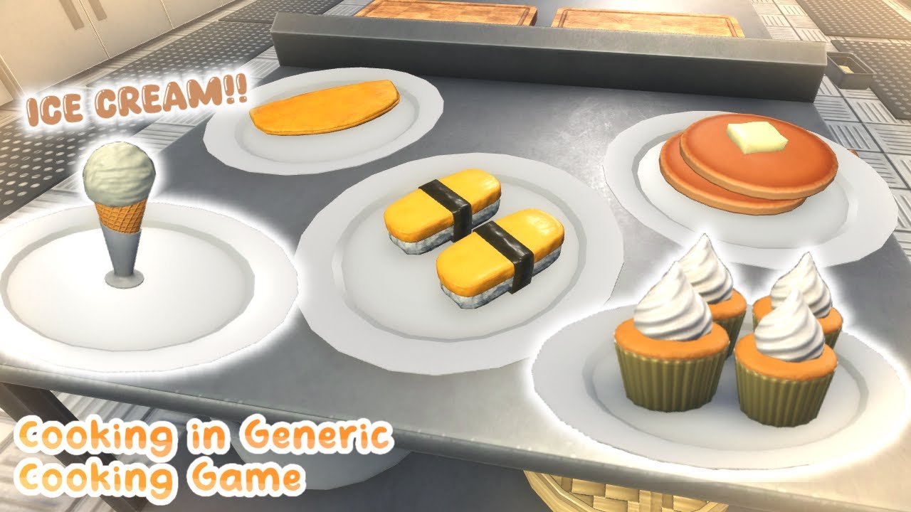 Cooking new recipes in Generic Cooking Game #7 🥞🍦🧁 | Roblox