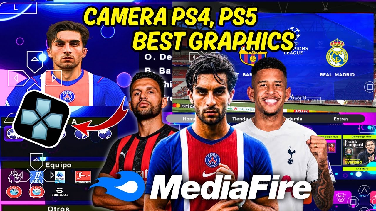 eFootball PES 2027 PPSSPP ANDROID OFFLINE FULL UPDATE UCL & LEAGUE KITS 26/27 SEASON 4K GRAPHICS