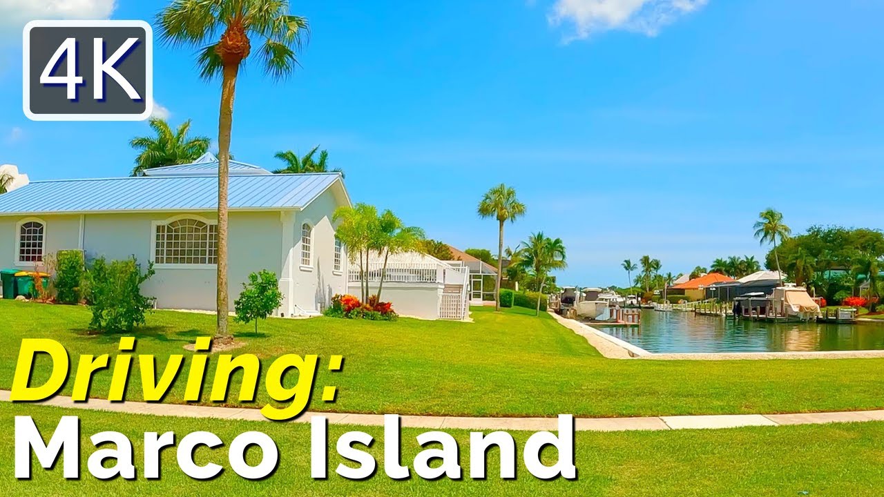 [4K] Marco Island, FL, Driving around a Neighborhood in Marco Island, June 2022