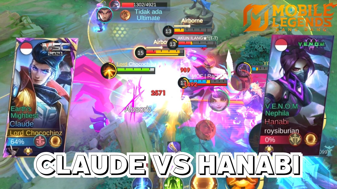 12 Kills!!! Claude Goldlane Mandiri || Claude VS Hanabi || POCO F6 - Mobile Legends Bang Bang