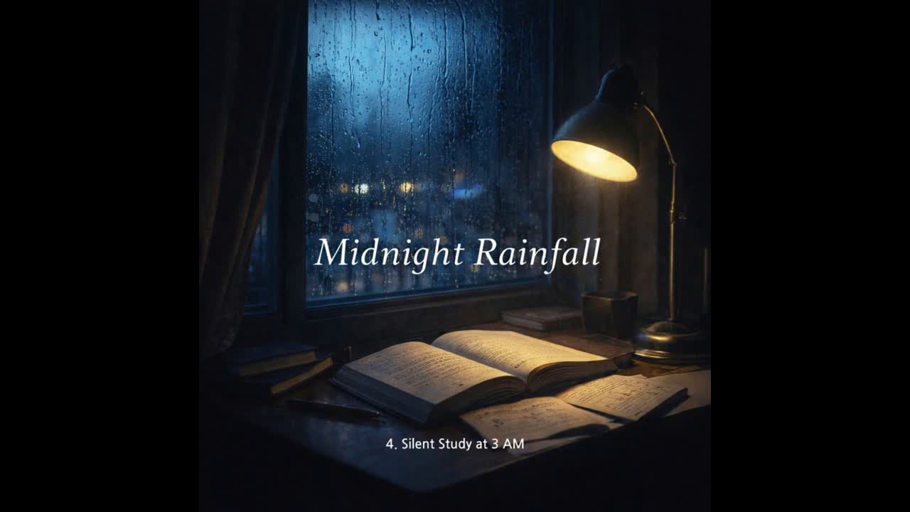 Midnight Rainfall – Silent Study at 3 AM