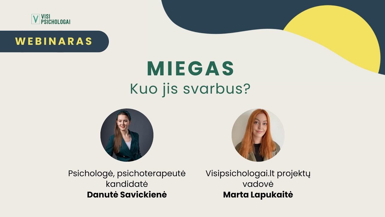 Miegas. Kuo jis svarbus?