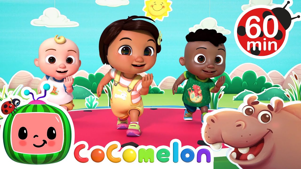 Play Hip Hippo! + More CoComelon Nursery Rhymes & Kids Songs | Dance Party Mix!
