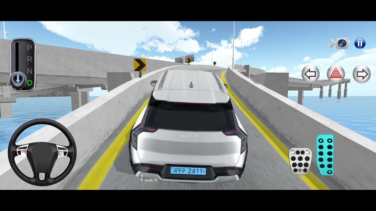 New White Kia EV5 City Drive 🚘| Park | 3D Class Driving Game #games #gameplay #androidgames #gaming